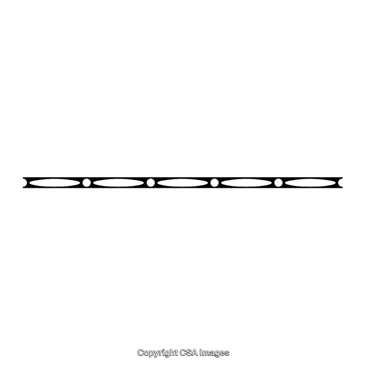 Black And White Border Design Featuring Geometric Patterns And Elliptical Details