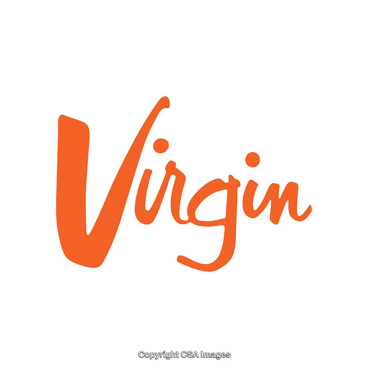 Vibrant Bold Orange Calligraphy Logo on White Background