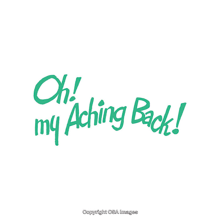 Expressive Text Design Highlighting Discomfort in Bold Green Letters