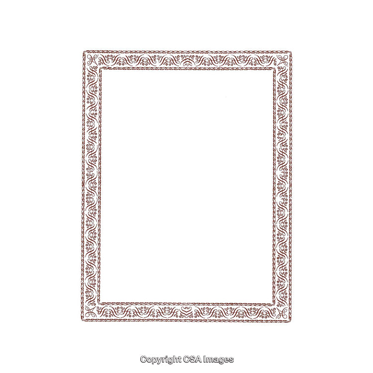 Vintage Ornamental Border with Intricate Decorative Patterns and Elegant Design