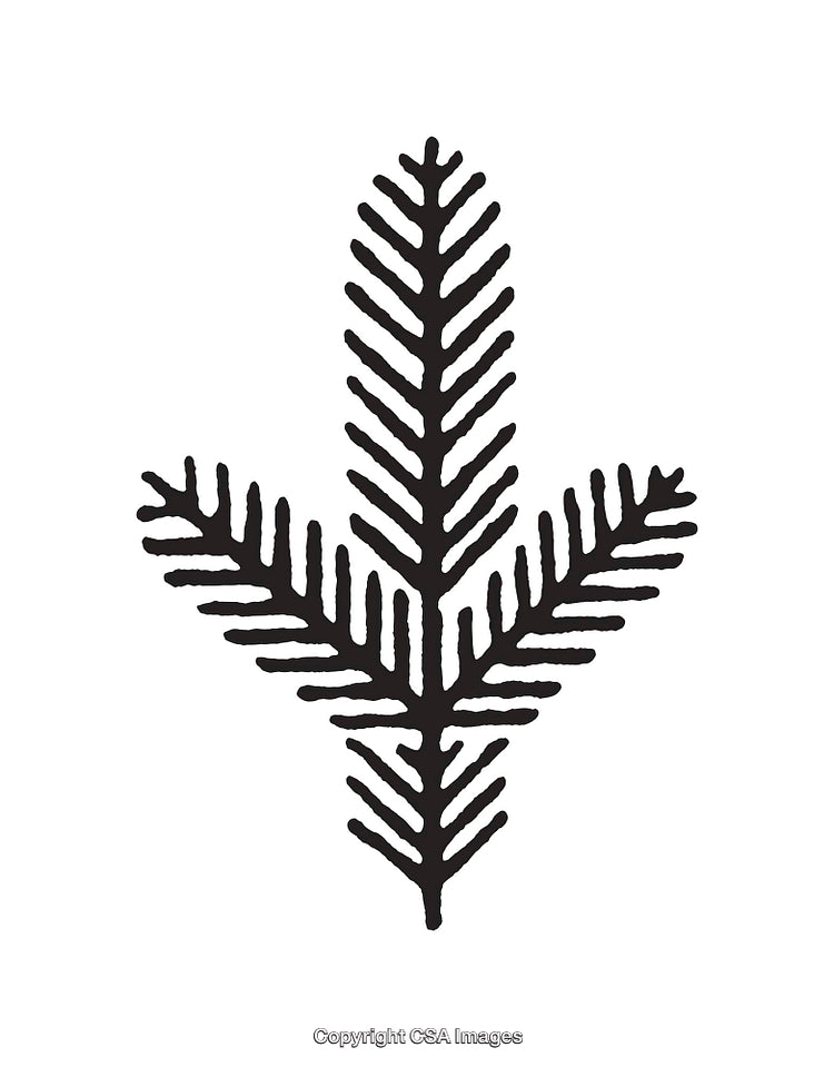 Minimalist Black And White Line Art Christmas Tree Illustration Design