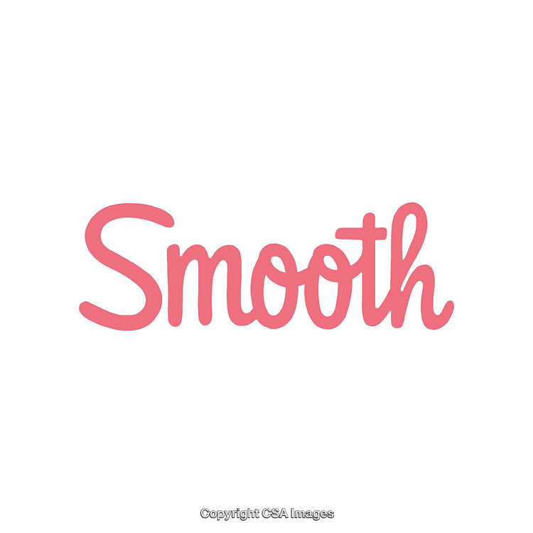 Minimalistic Word Design Featuring the Term 'Smooth' in Pink Scripted Font