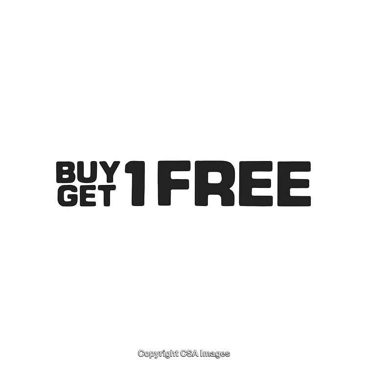 Promotional Offer Text Advertising 'Buy One Get One Free' Deal