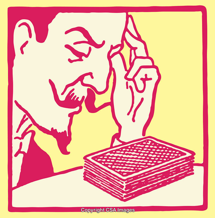 Stylized Line Art of a Person Deep in Thought With Cards