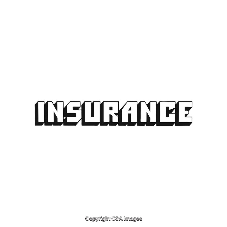 Bold Text Illustration Displaying The Word Insurance for Business and Financial Concepts