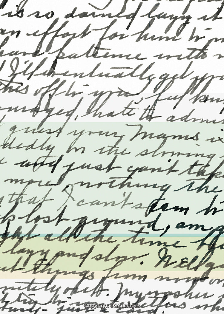 Elegant Handwritten Text Overlay with Subtle Artistic Gradient