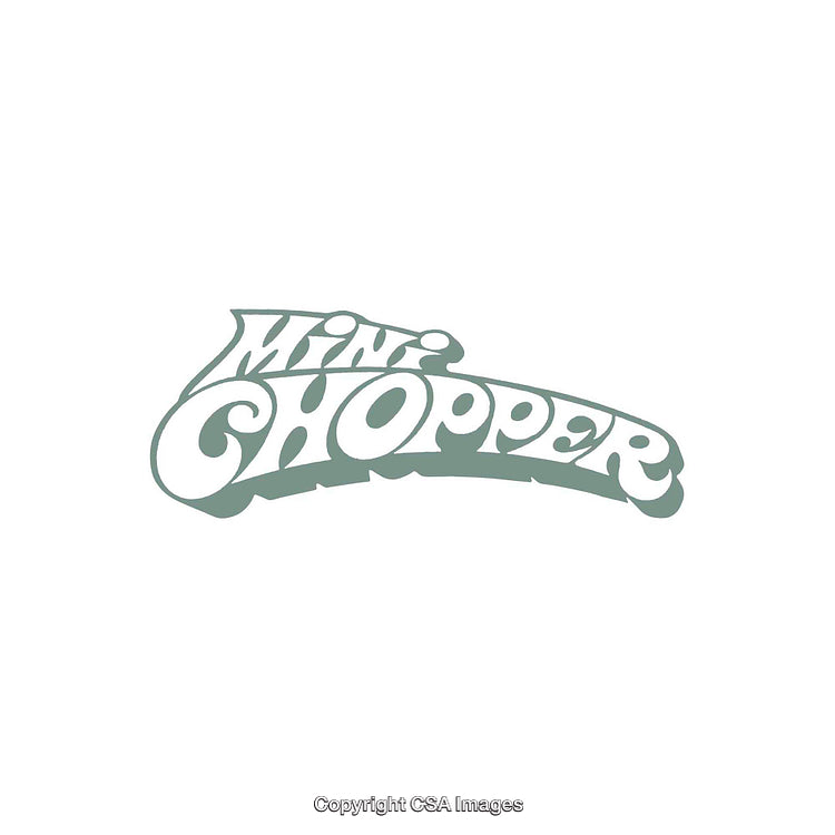 Retro Styled Mini Chopper Text Design in Unique Font Art