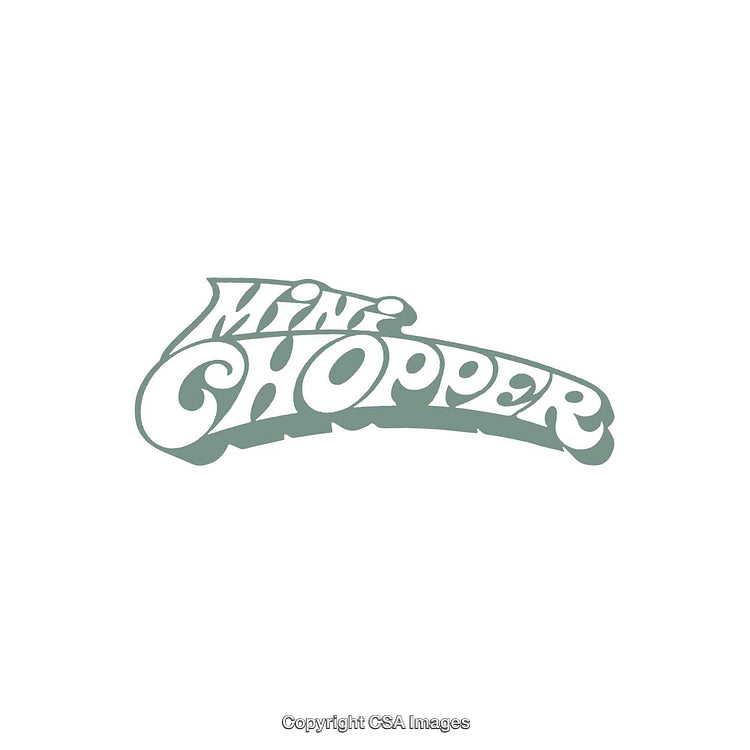 Retro Styled Mini Chopper Text Design in Unique Font Art