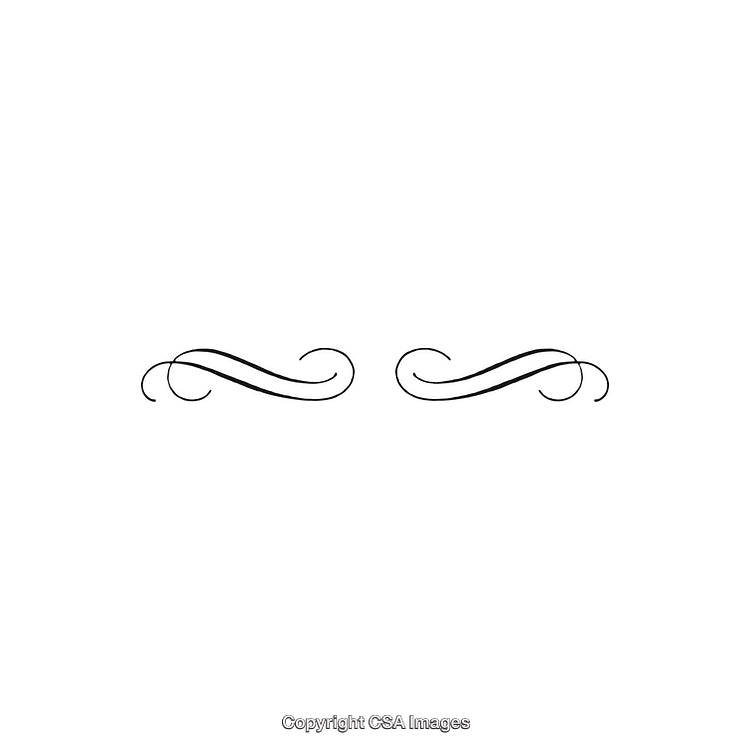 Elegant Black and White Decorative Design Featuring Ornamental Flourishes