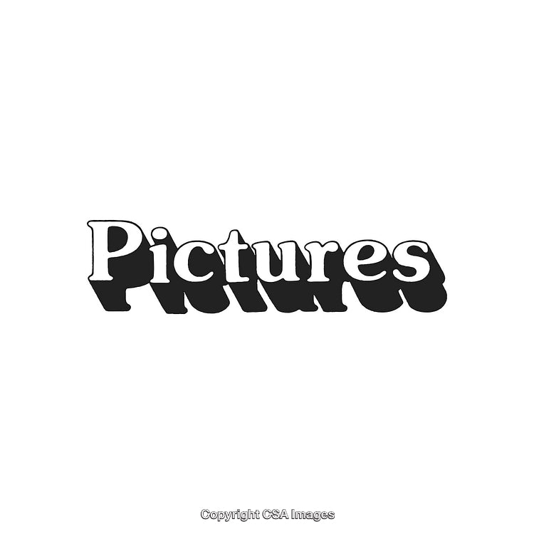 Retro Black and White Typography with Bold Shadows and Creative Font
