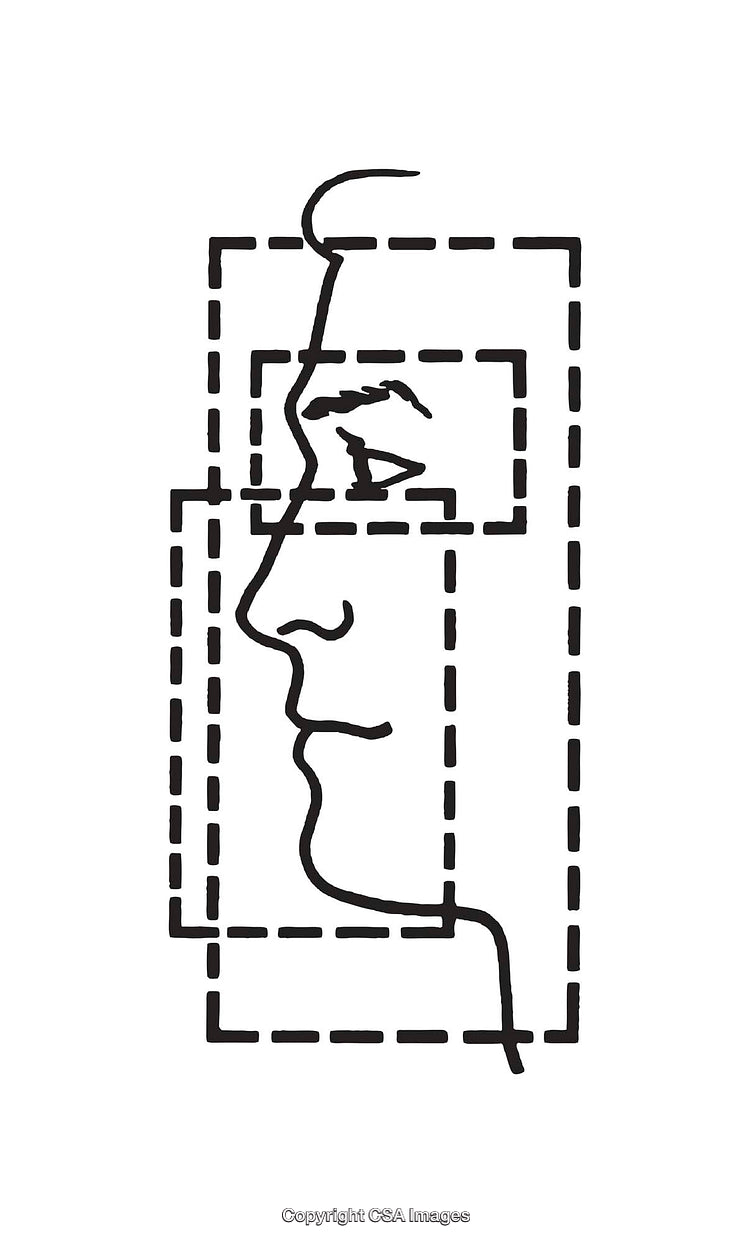 Abstract Black And White Geometric Line Art Illustration