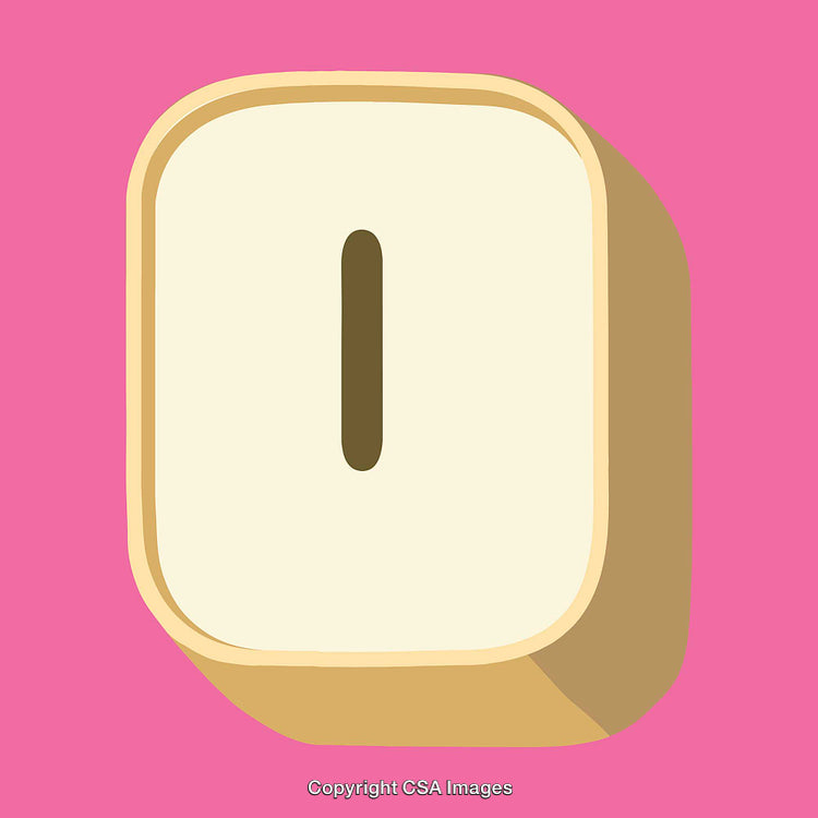 Flat Design Number One Graphic on Bright Pink Background