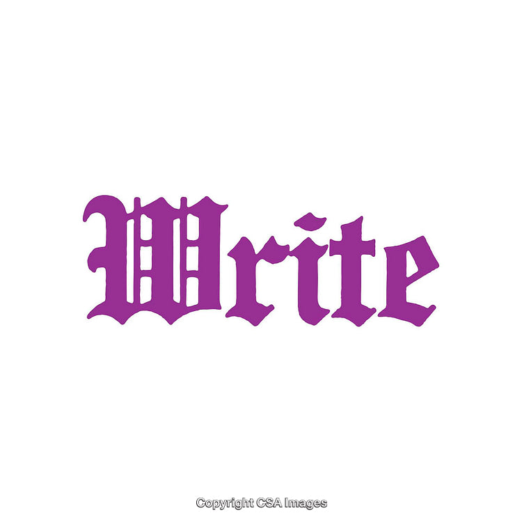 Purple Text Image Featuring Ornate Write Font Design