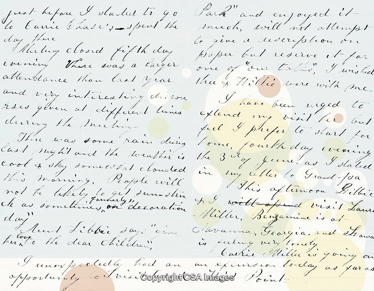 Handwritten Letter on Decorative Background With Vintage Style