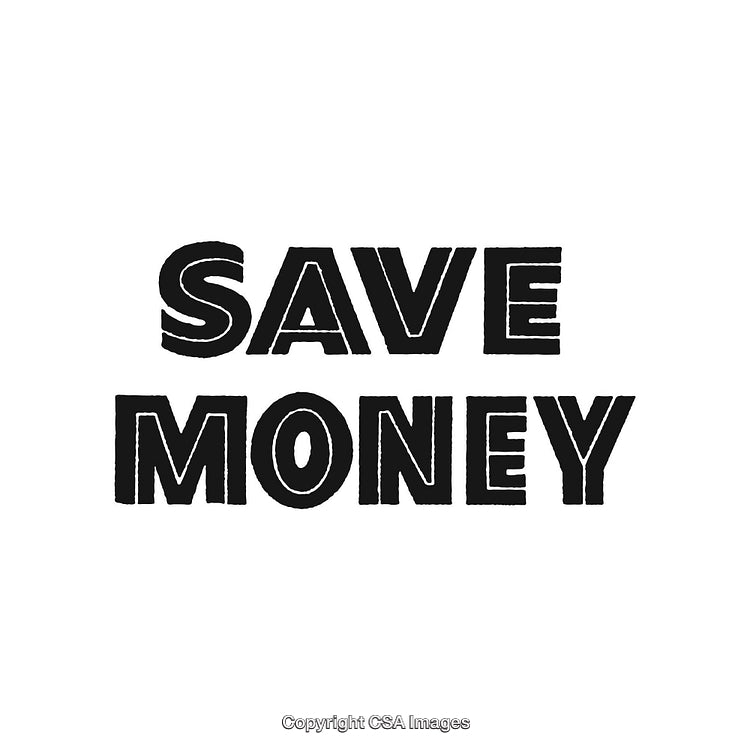 Creative Typography Design Highlighting Importance of Saving Money and Budgeting