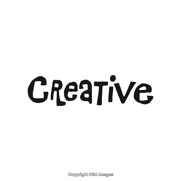 Creative Black Handwritten Typography on Clean White Background