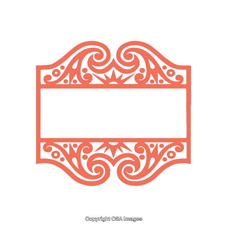 Elegant Decorative Frame With Ornate Design and Blank Center Space