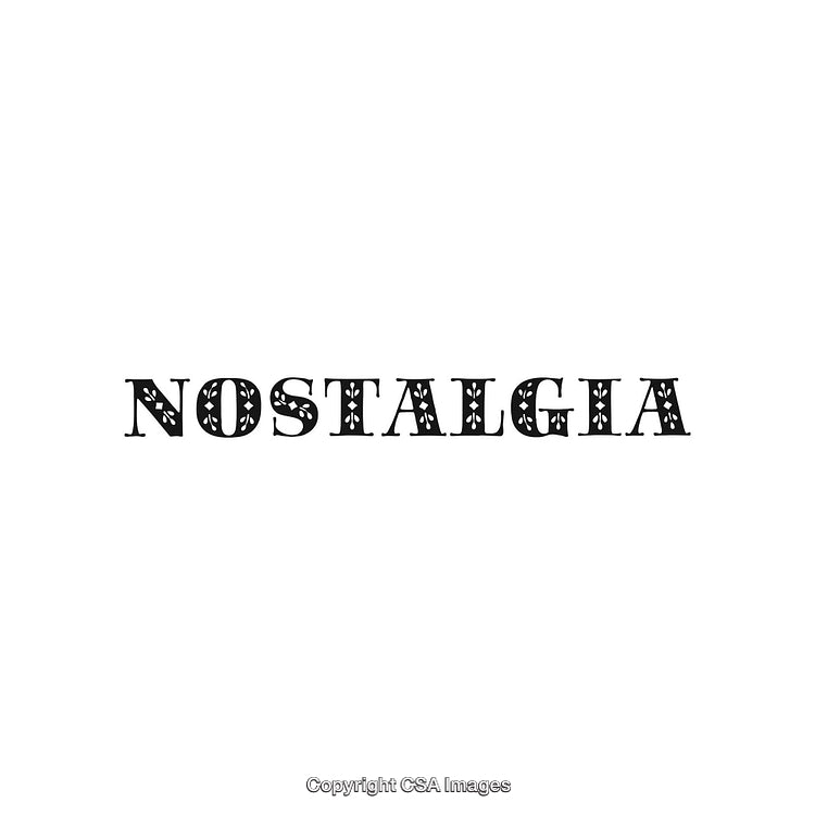 Decorative Text Depicting Nostalgia in a Stylish and Intriguing Font
