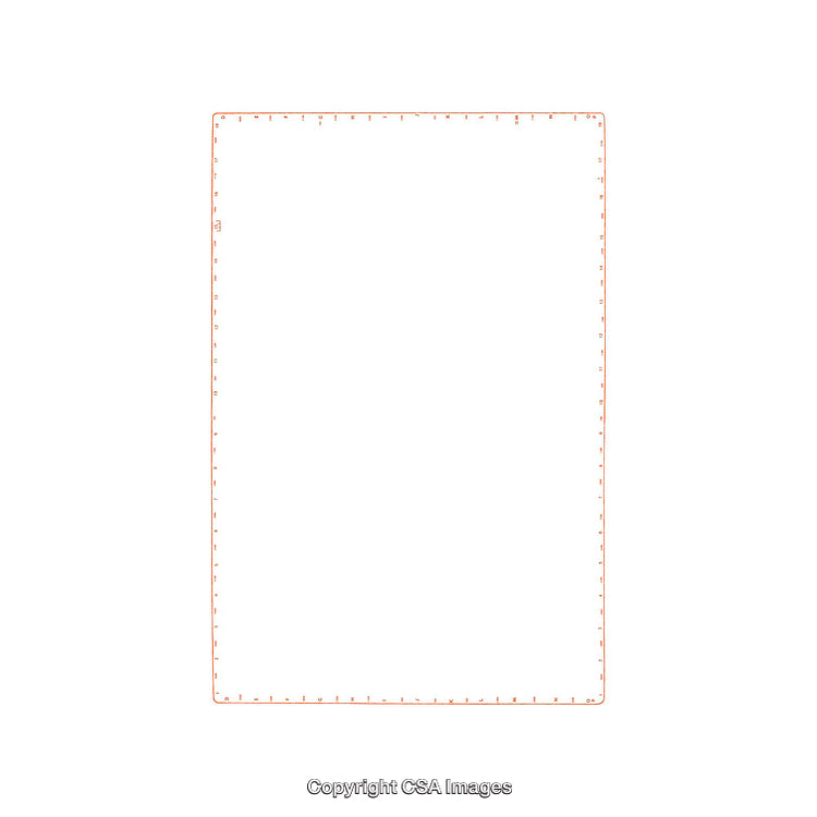 Minimal Design Ruler Tool Isolated on White Background