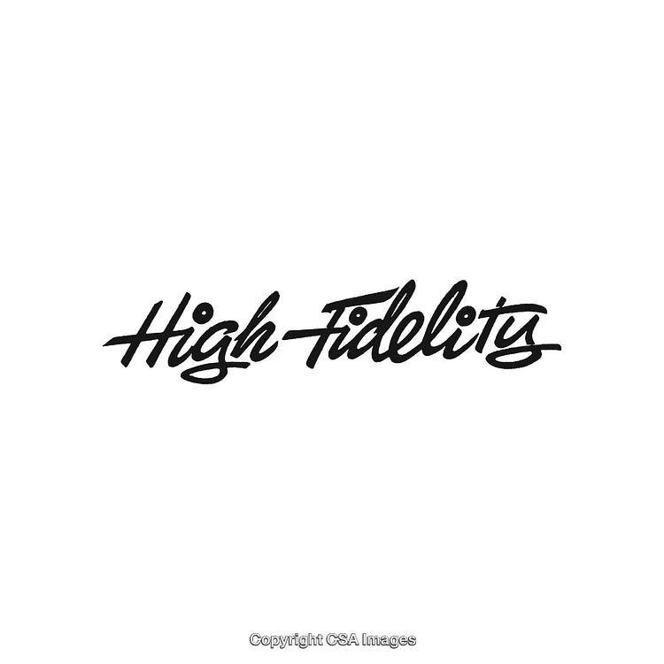 Stylish Handwritten High Fidelity Typography Design with Elegant Black Text