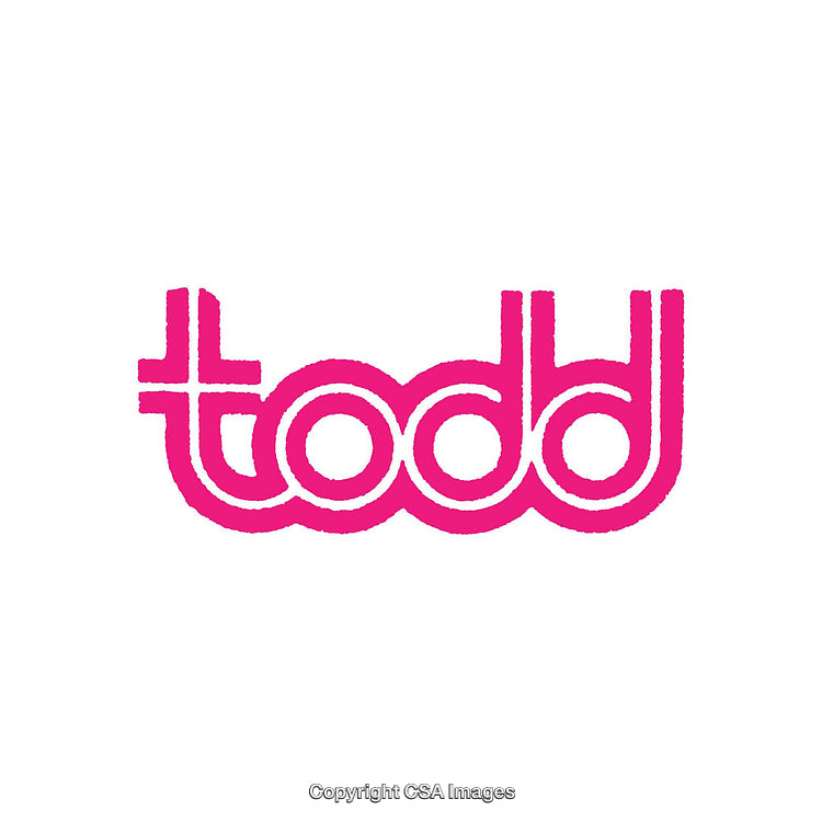 Pink Modern Logo Design with Stylized Typography on White Background