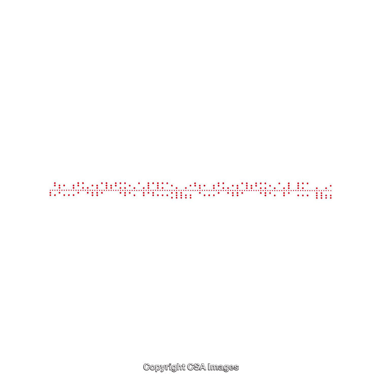 Minimalist Red Dotted Line on White Background Design for Decoration