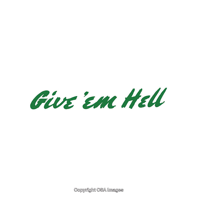 Motivational Slogan Text in Bold Green on White Background