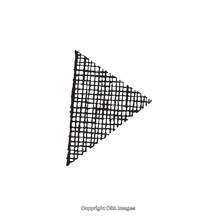 Abstract Black And White Triangle Shape With Grid Pattern Design