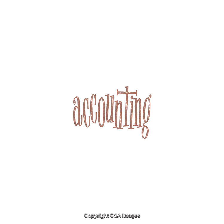Visually Appealing Accounting Word Art with Stylish Lettering Design
