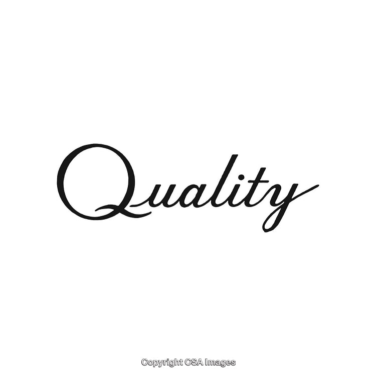 Elegant Typography of the Word 'Quality' in a Stylish Font Design