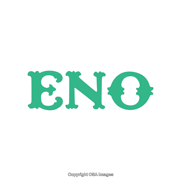 Green Stylized ENO Logo on a White Background