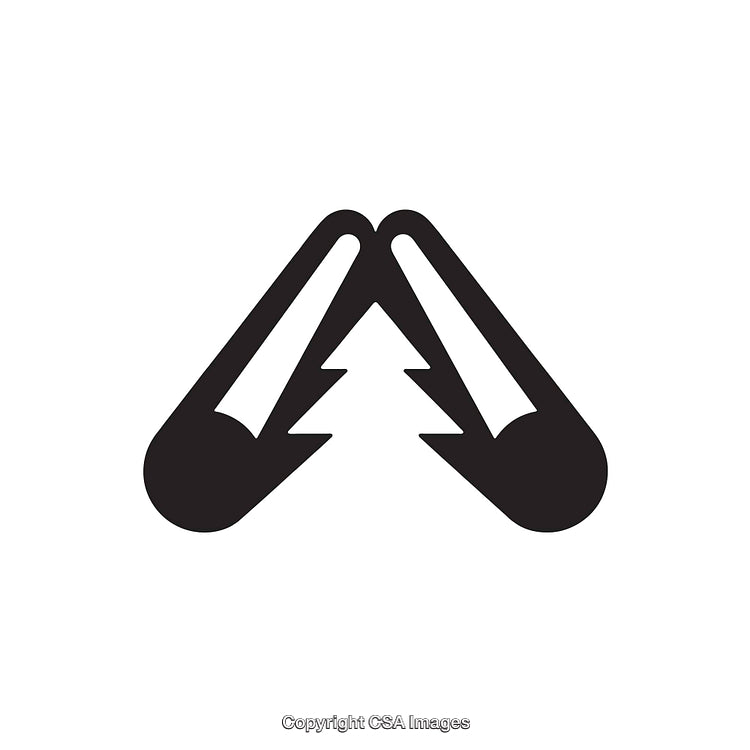 Stylized Black and White Camping Logo With Minimalist.tree Icon