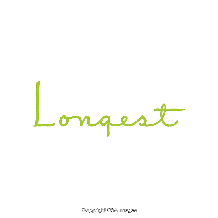 Green Hand-Drawn Lettering On A Pure White Background