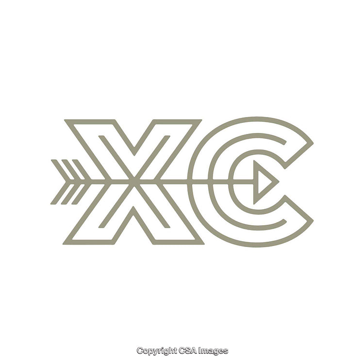 Minimalistic XC Logo Design Featuring Arrow and Letter Form