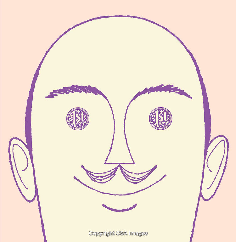 Playful Line Art of a Face with Unique Stylized Features