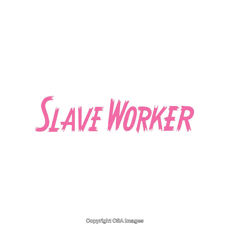 Pink Stylized Text Artwork with Minimalist White Background