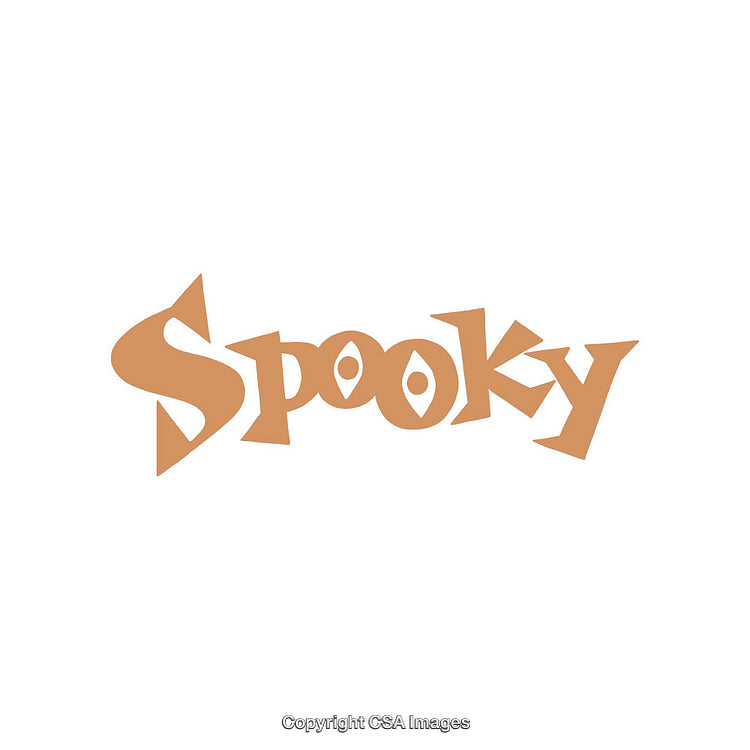 Playful Typography Featuring 'Spooky' in Retro Style Design