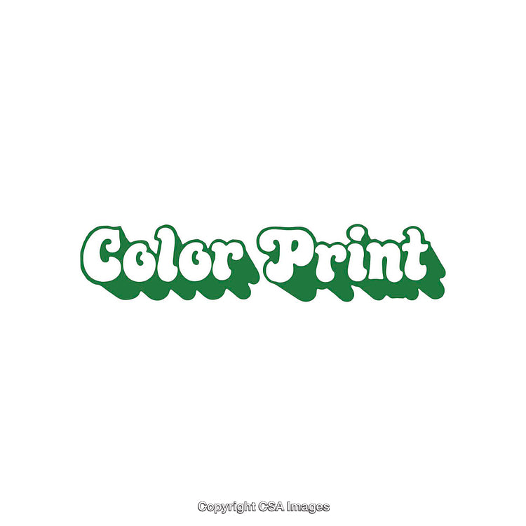 Colorful Retro Text Logo with Green and White Styling