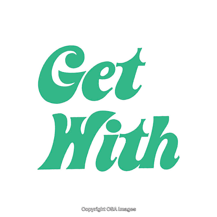Bold Mint Green Typographic Message on White Background