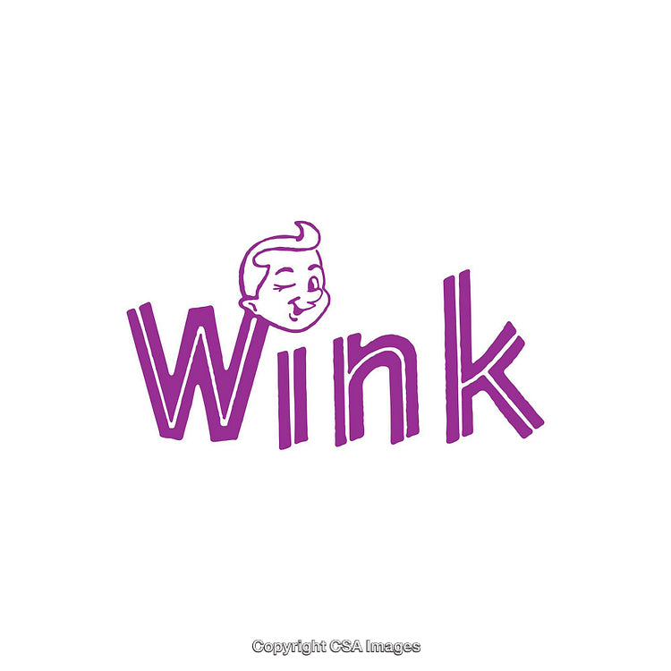 Purple Text Logo Featuring Smiling Face Illustration on White Background