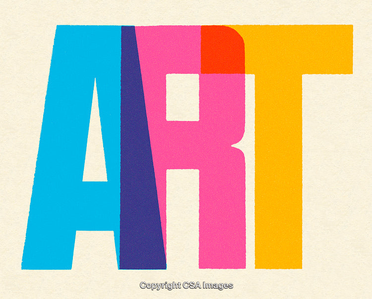 Bold Colorful Typography Illustration With Modern Artistic Design