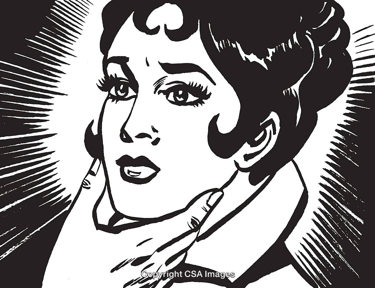 Retro Style Illustration of a Dramatic Scene in Comic Book Art