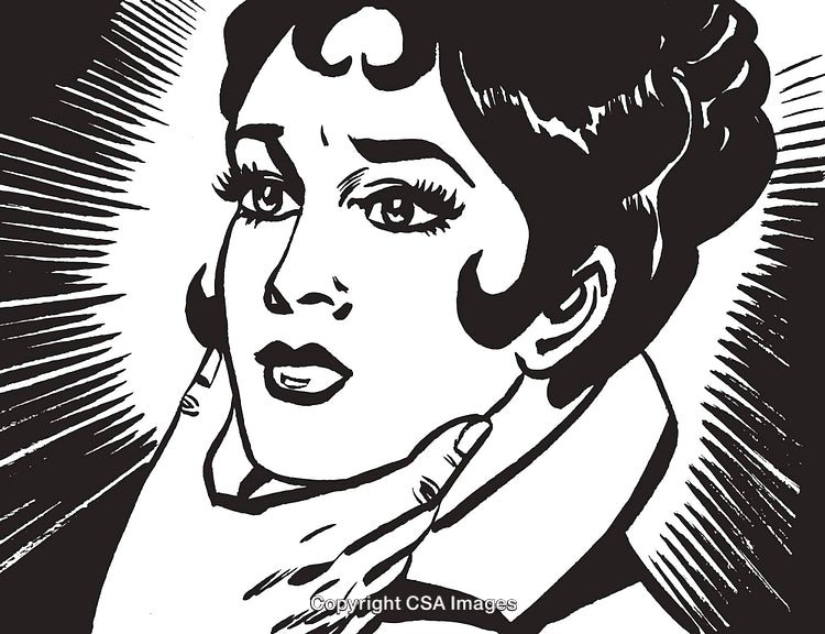 Retro Style Illustration of a Dramatic Scene in Comic Book Art