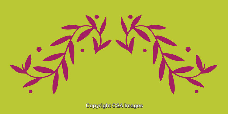 Colorful Minimalist Floral Pattern On a Vibrant Background