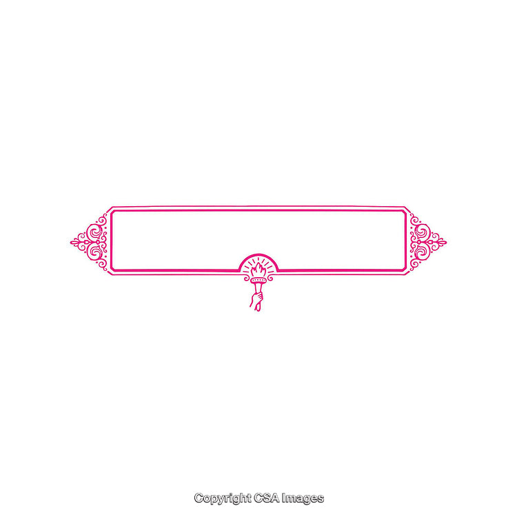 Elegant Pink Ornamental Border with Decorative Flourishes