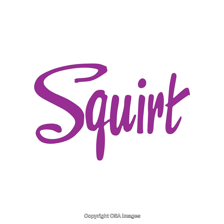 Purple Stylized Script Text on Clean White Background