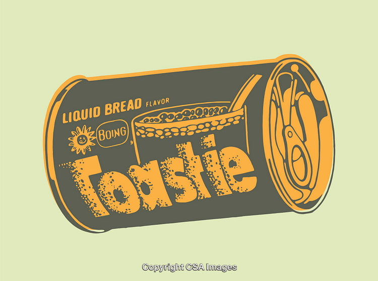 Retro Illustration of a Soda Can with Bold Typography Design