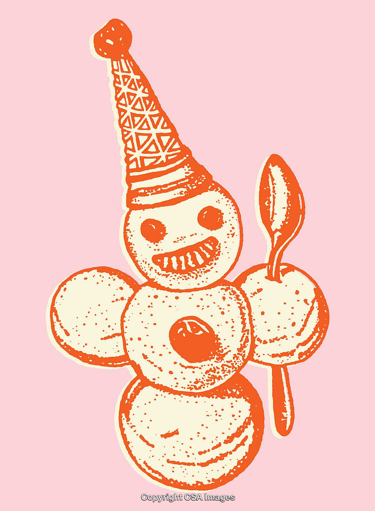 Whimsical Ice Cream Character Illustration in Vibrant Pop Art Style