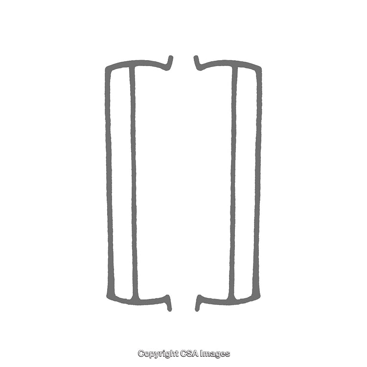 Symmetrical Minimalist Vector Design With Mirror-Like Shapes and Linear Patterns