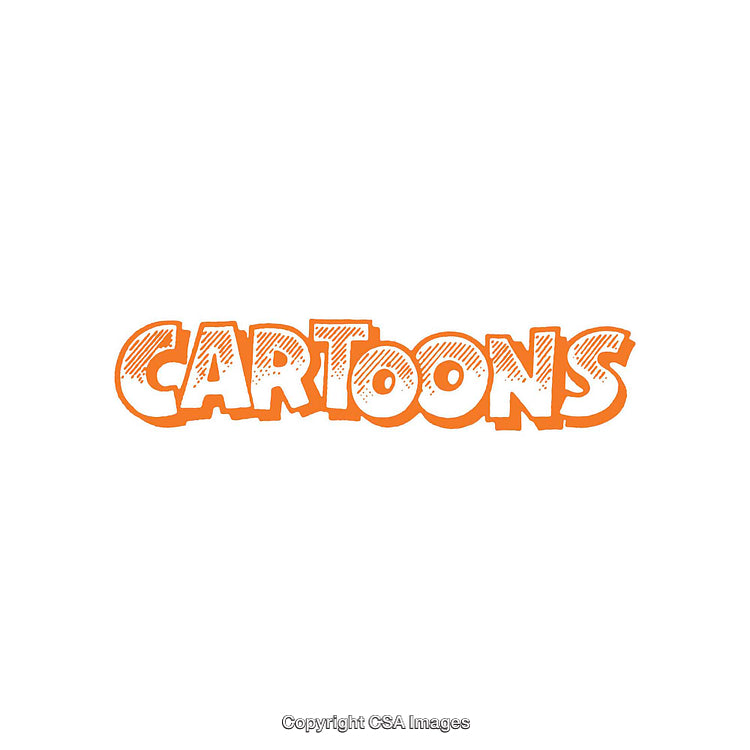 Bright Orange Cartoon-Style Typography on White Background
